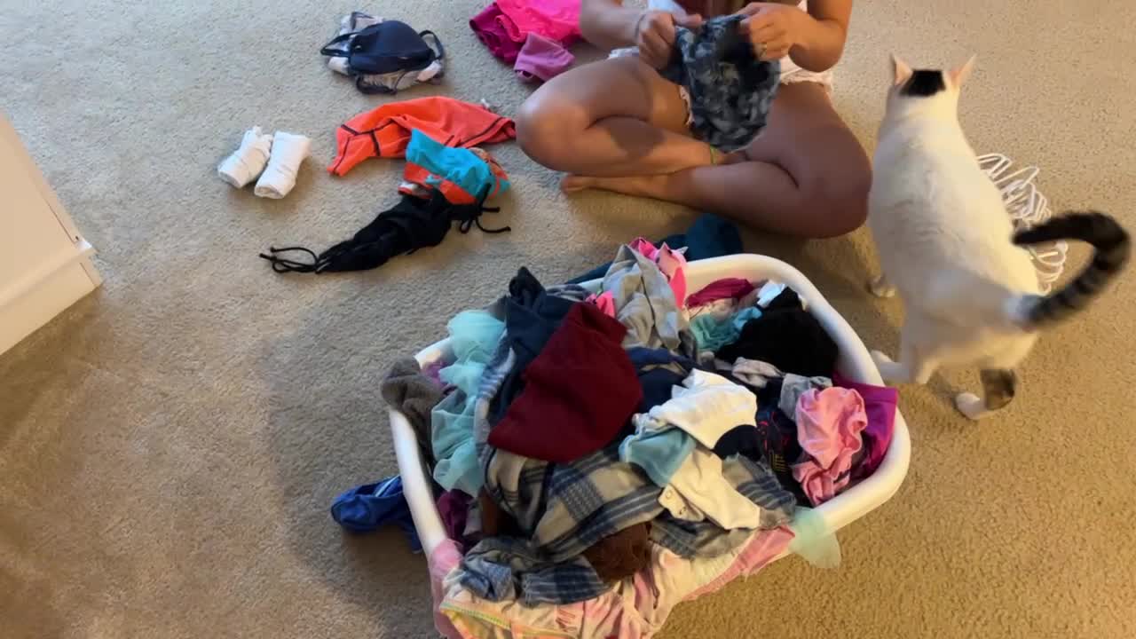 Erikaswingz Folding Laundry And Teasing