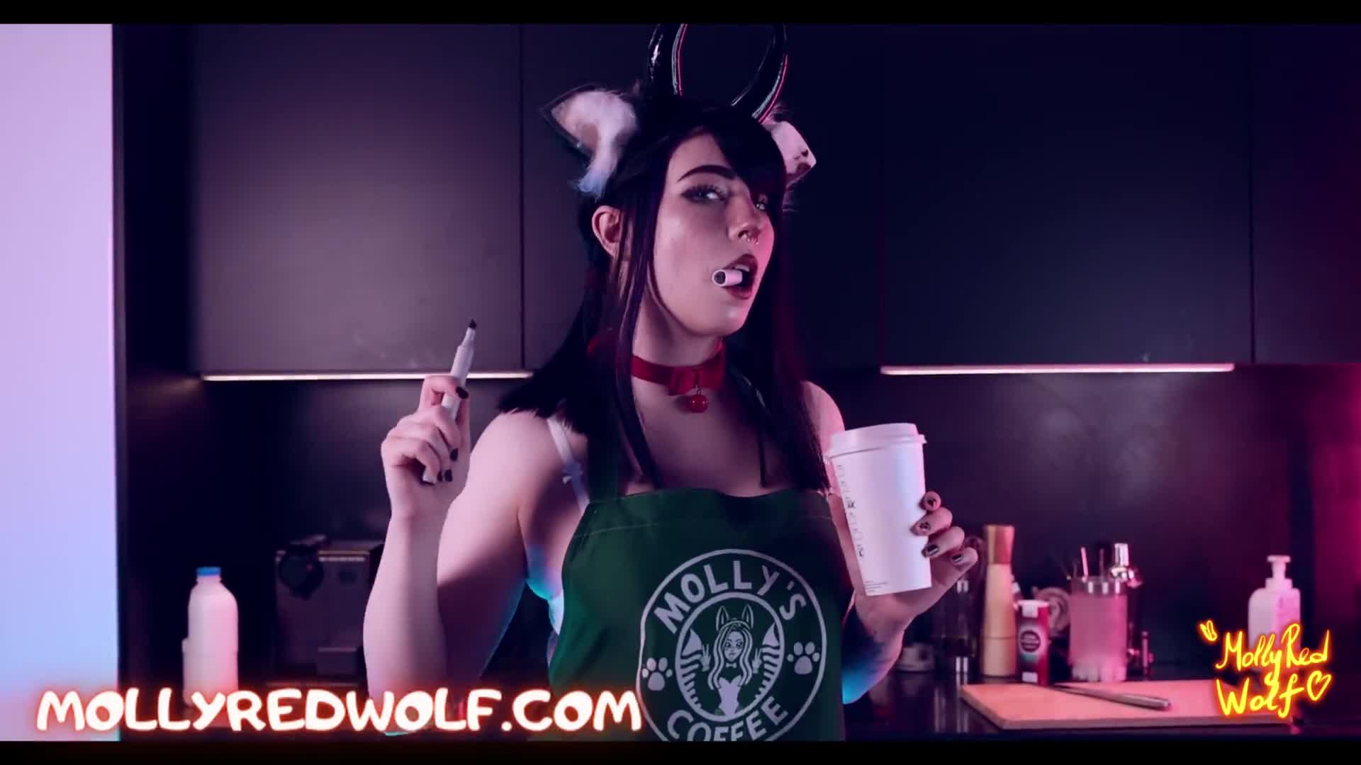 MollyRedWolf – Welcome to Molly’s Coffee Shop. Starbucks cowgirl. Trailer – MollyRedWolf