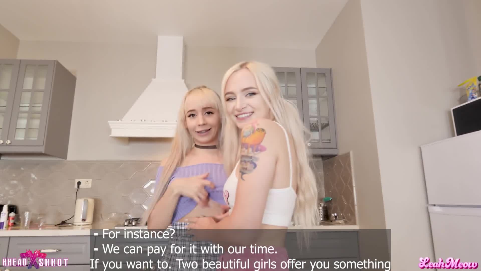 Leah Meow – We didn’t have money to pay the courier. Had to pay with sex Leah meow & Alice shot