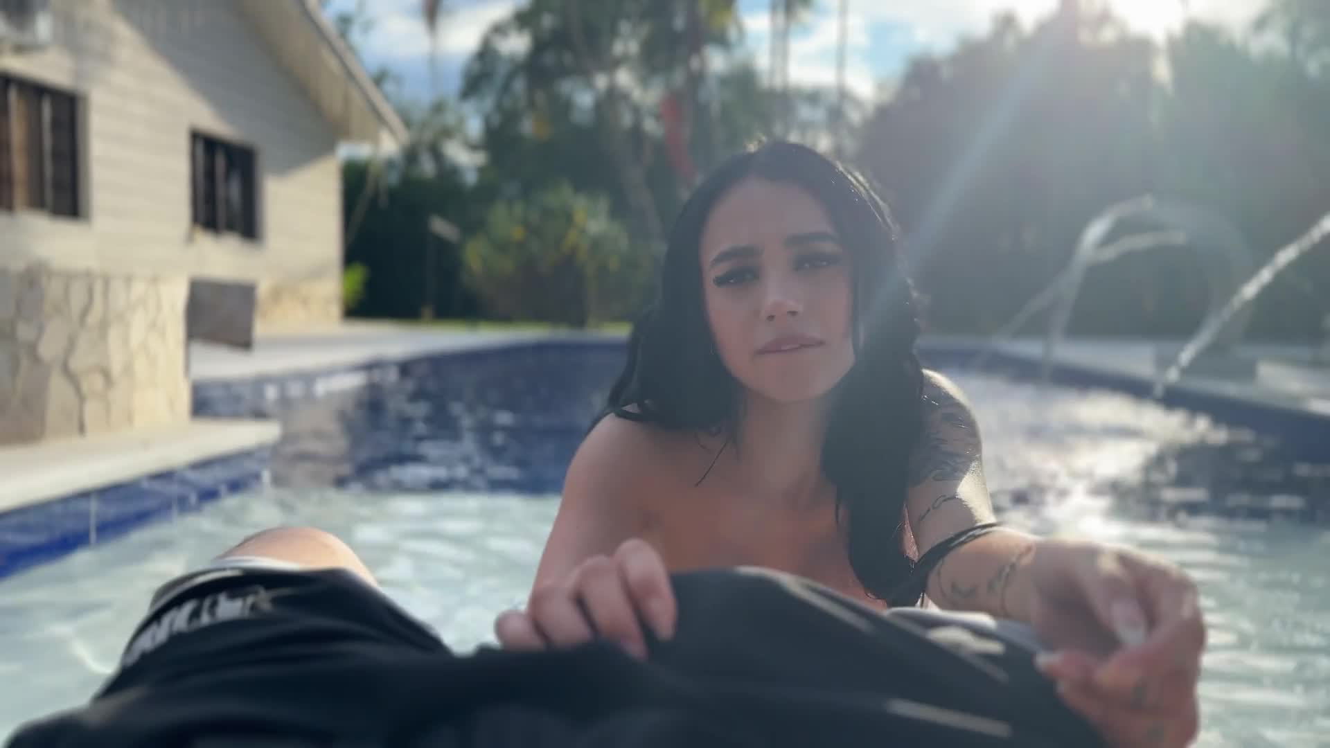 PovMan Films – Fucking in the pool – MeganRay7